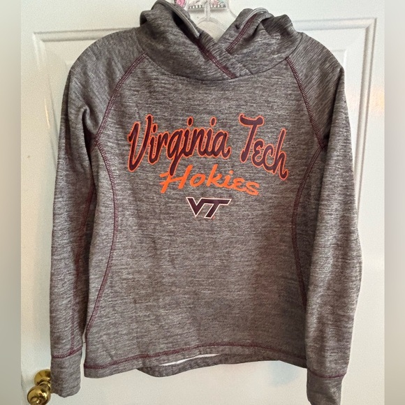 Colosseum Tops - Virginia Tech Hokies Women’s Colosseum Hoodie Gray Pullover Size S